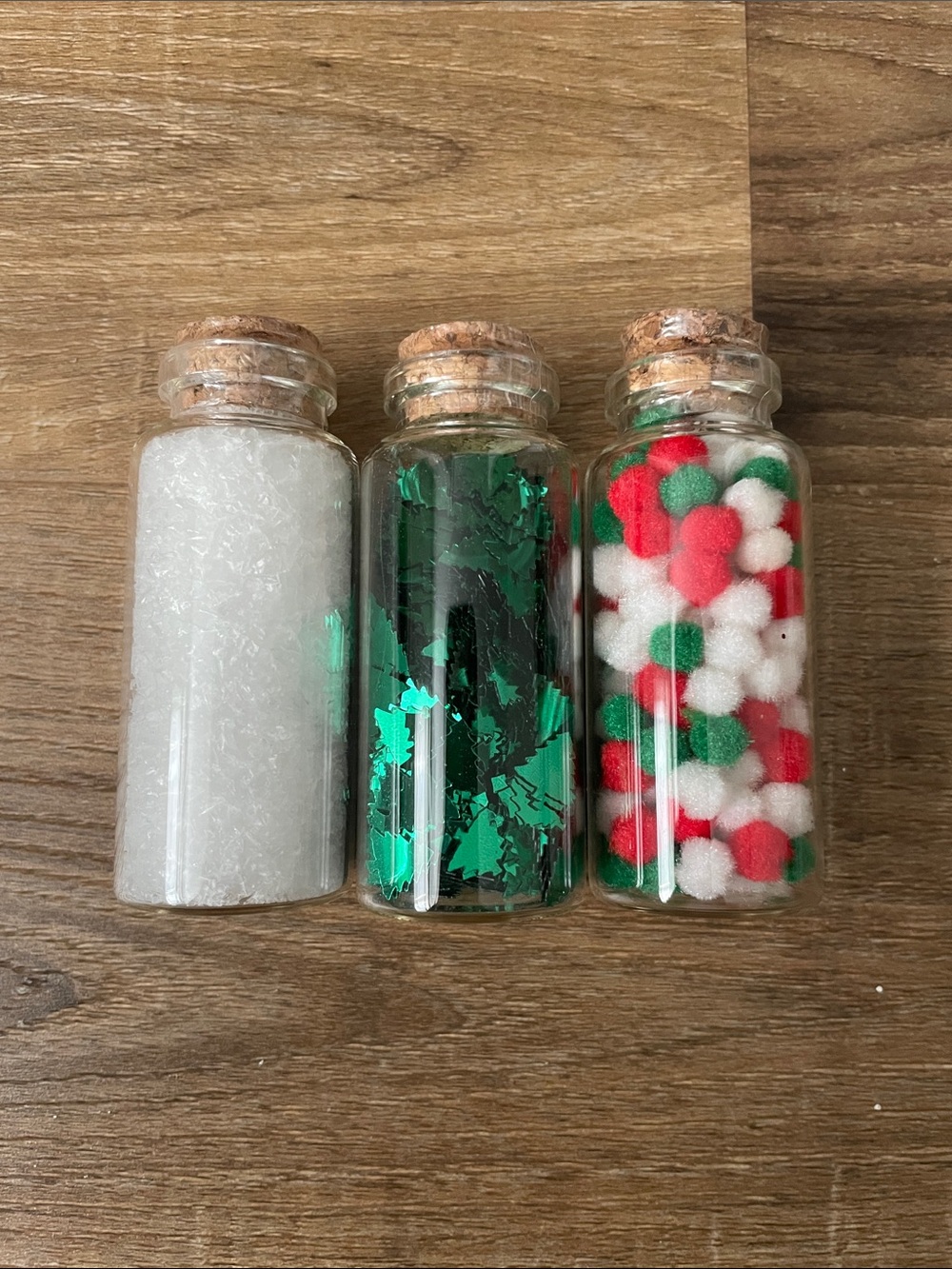 New Sealed Glass Christmas Jars